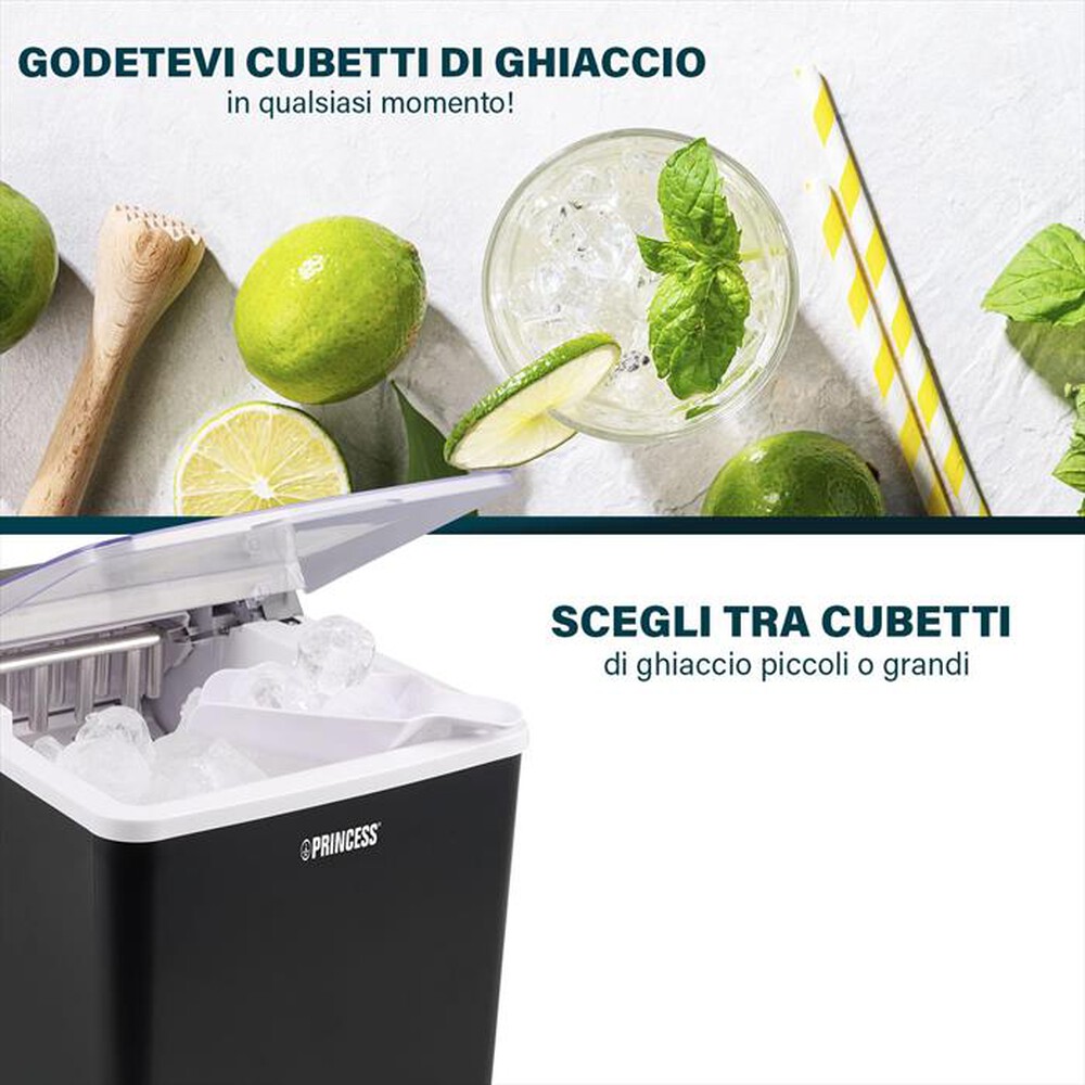 Immagine del prodotto PRINCESS - 283098 - FABBRICATORE DI GHIACCIO-Nero / Plastica