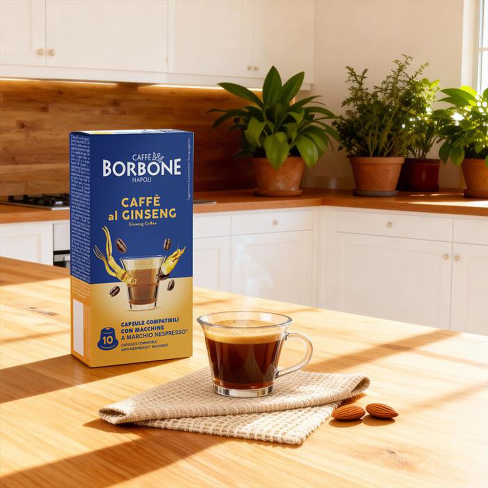 Immagine del prodotto CAFFE BORBONE - CAFFE AL GINSENSEG - Nespresso 10 Caps-Multicolore