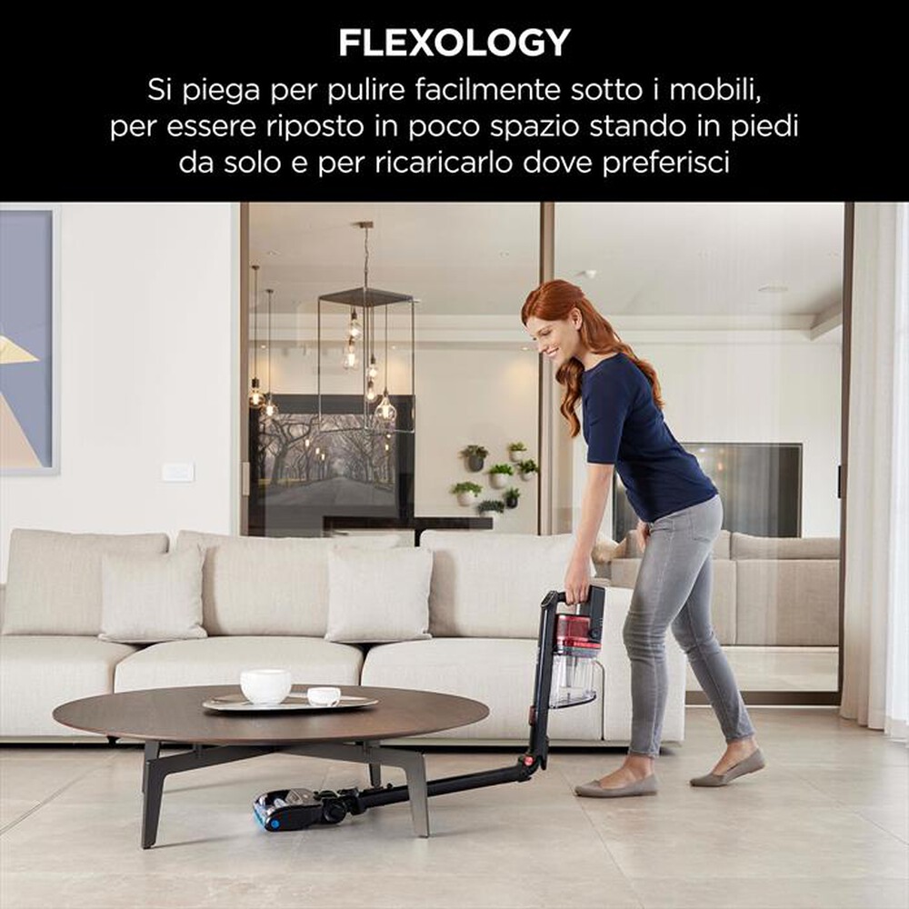 "SHARK - Aspirapolvere senza filo POWERFINS IZ300EUT-Nero e rosso"