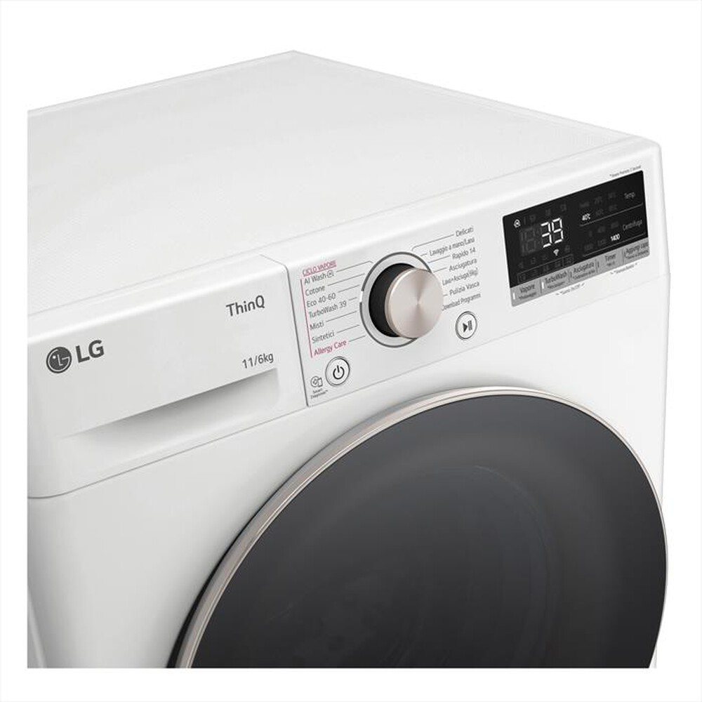 Immagine del prodotto LG - Lavasciuga AI DD D4R7011TSWG 11/6 Kg Classe A-Bianca