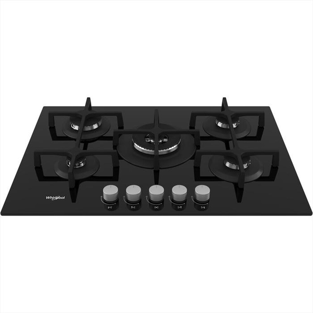 "WHIRLPOOL - Piano cottura a gas GOA 7523/NB 5 fuochi 73cm"