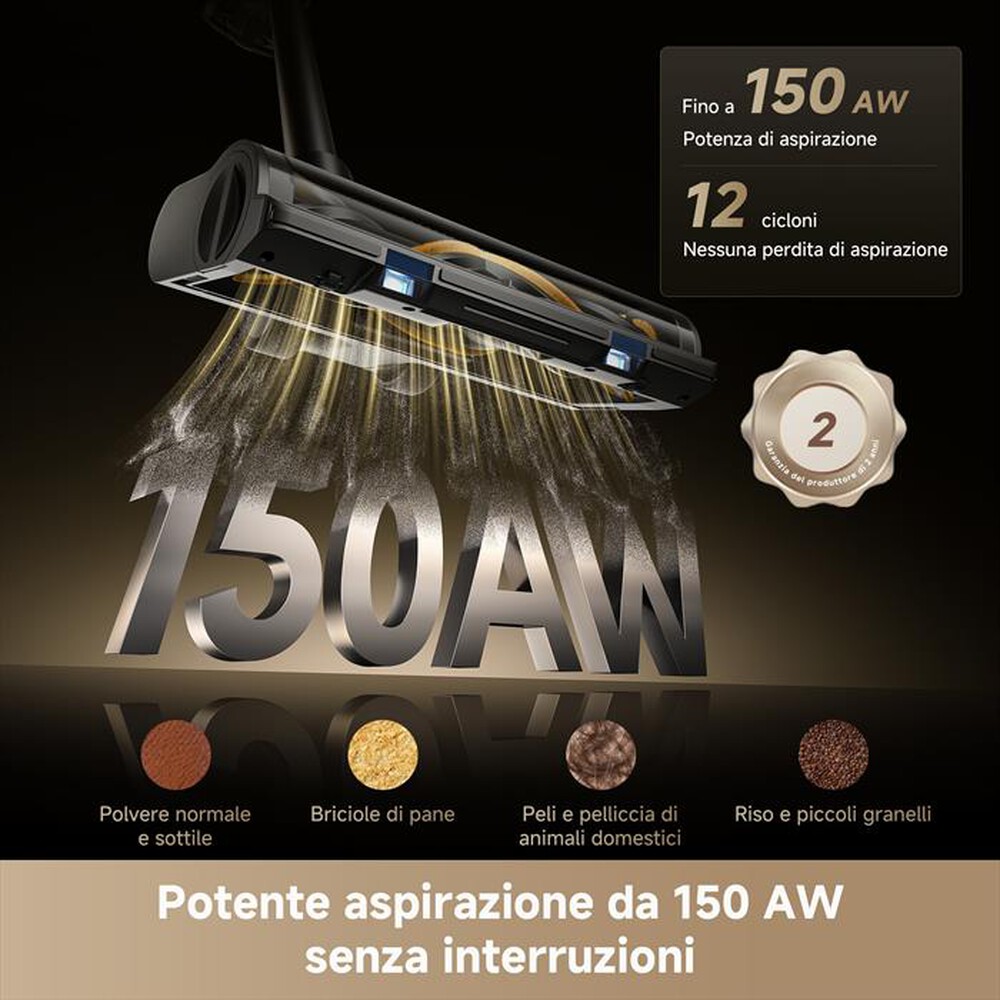 Immagine del prodotto DREAME - Scopa ricaricabile R20 SE-Nero / Oro