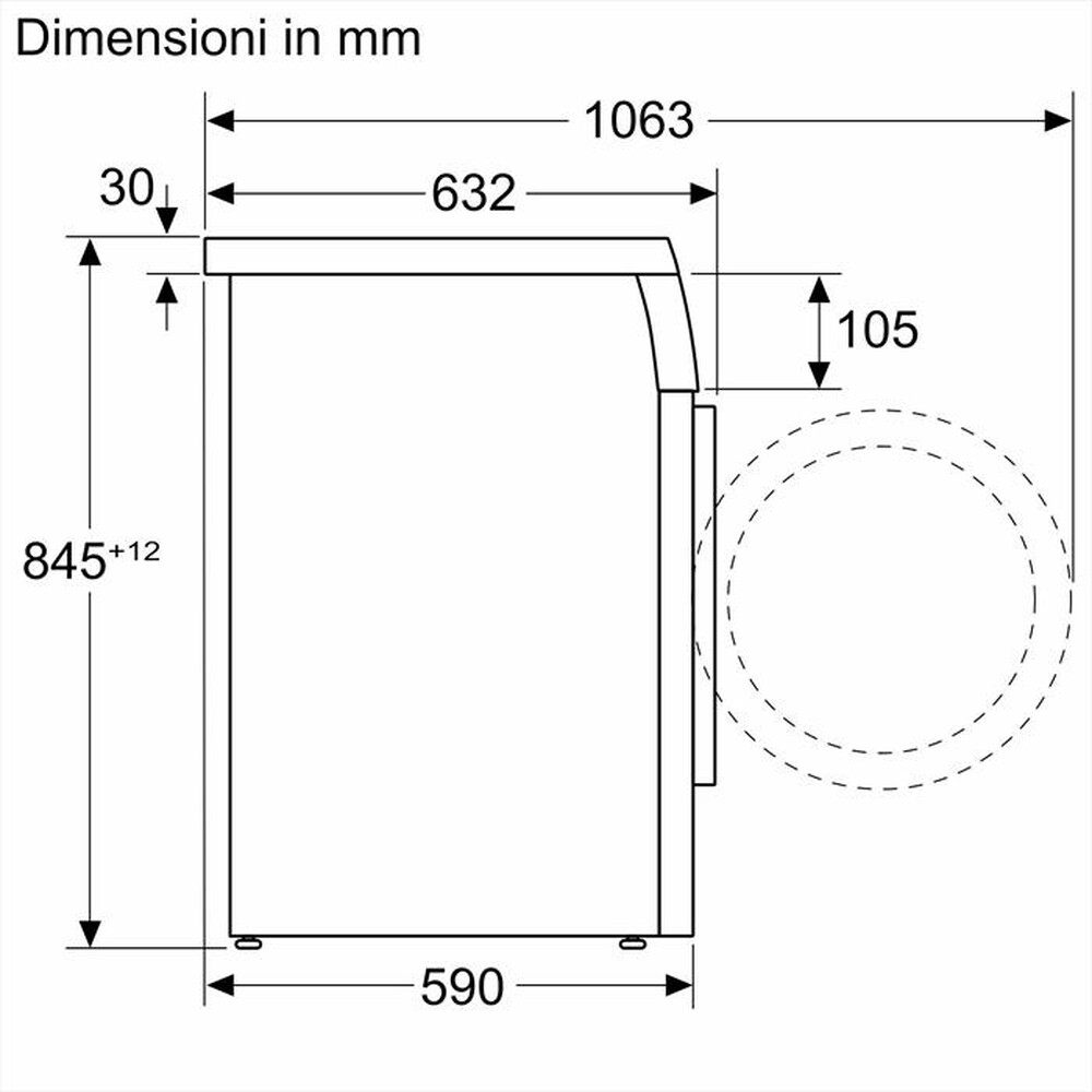 Immagine del prodotto BOSCH - Lavatrice Serie 6 WUU28T29II 9Kg 1400g/m Classe A-Bianco