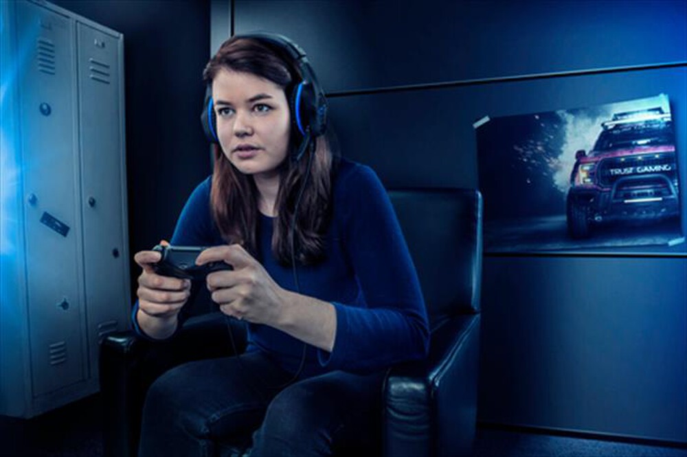 "TRUST - GXT404B RANA HEADSET PS4-Black/Blue"