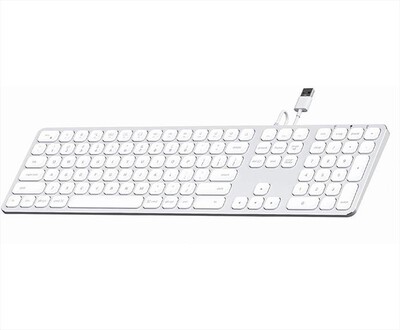 SATECHI - TASTIERA ESTESA IN ALLUMINIO USB LAYOUT US-argento