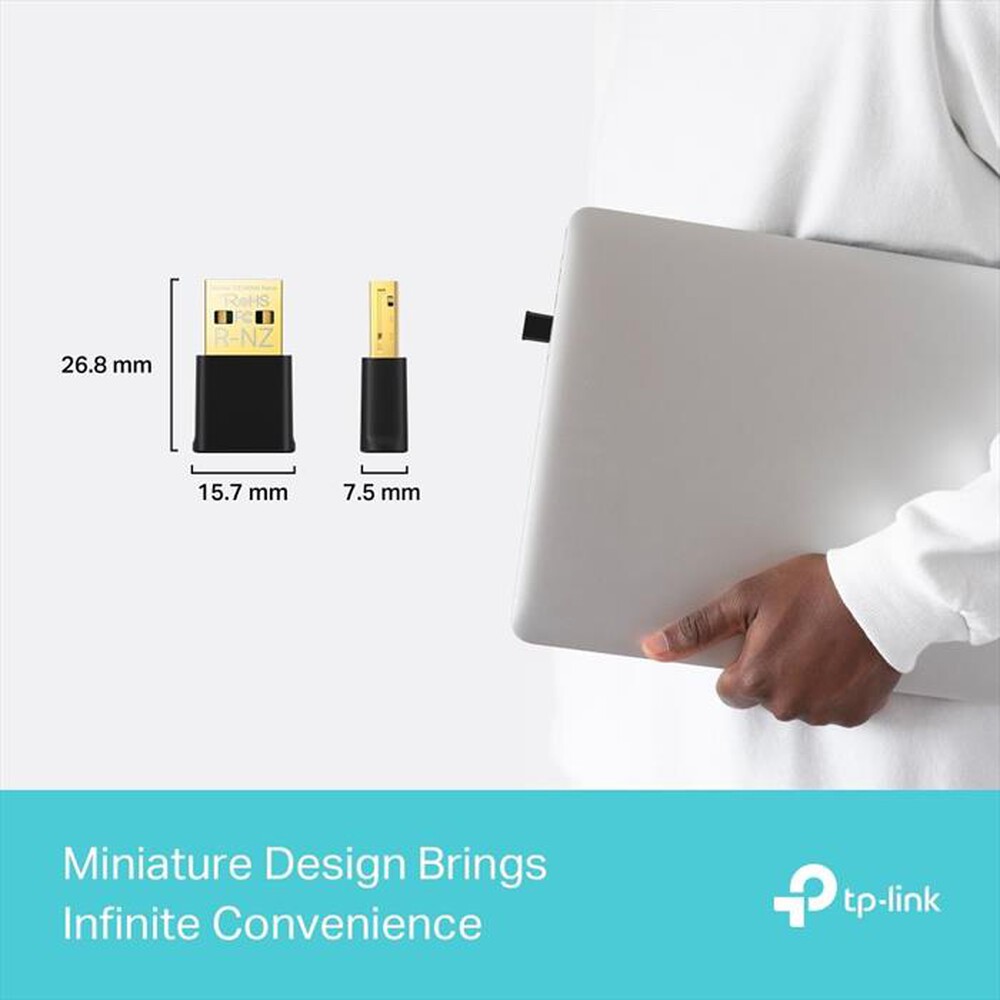 "TP-LINK - ARCHER TX1800U NANO AX1800 WI-FI 6 USB-Nero"