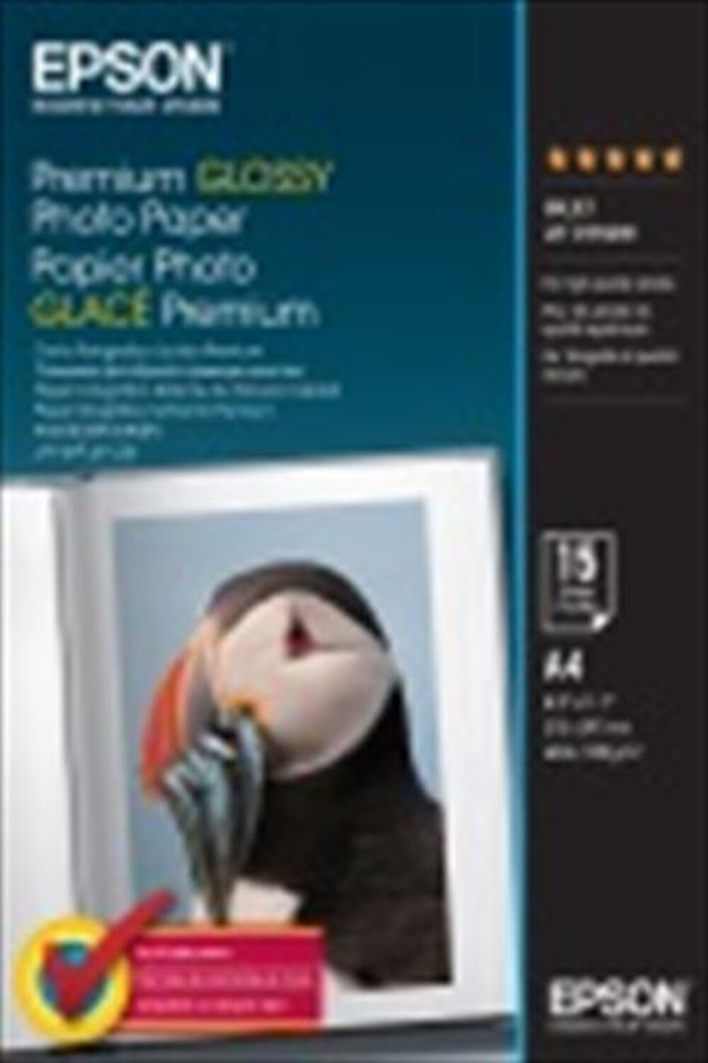 "EPSON - Carta fotografica Premium Glossy Photo 15 fogli-Lucida"