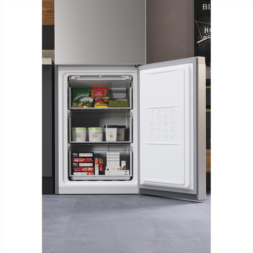 "HOTPOINT ARISTON - Frigorifero combinato HAFC9 TT43SX O3 Classe D-Acciaio inossidabile"