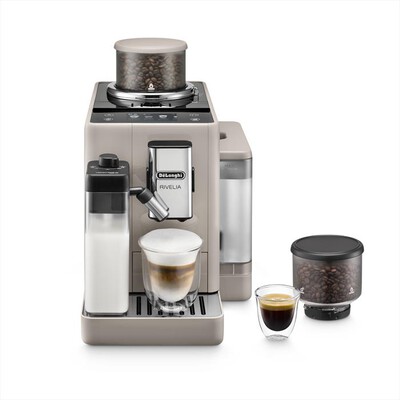 DE LONGHI - Macchina da caffè automatica RIVELIA EXAM440.55.BG-Beige (sand beige)