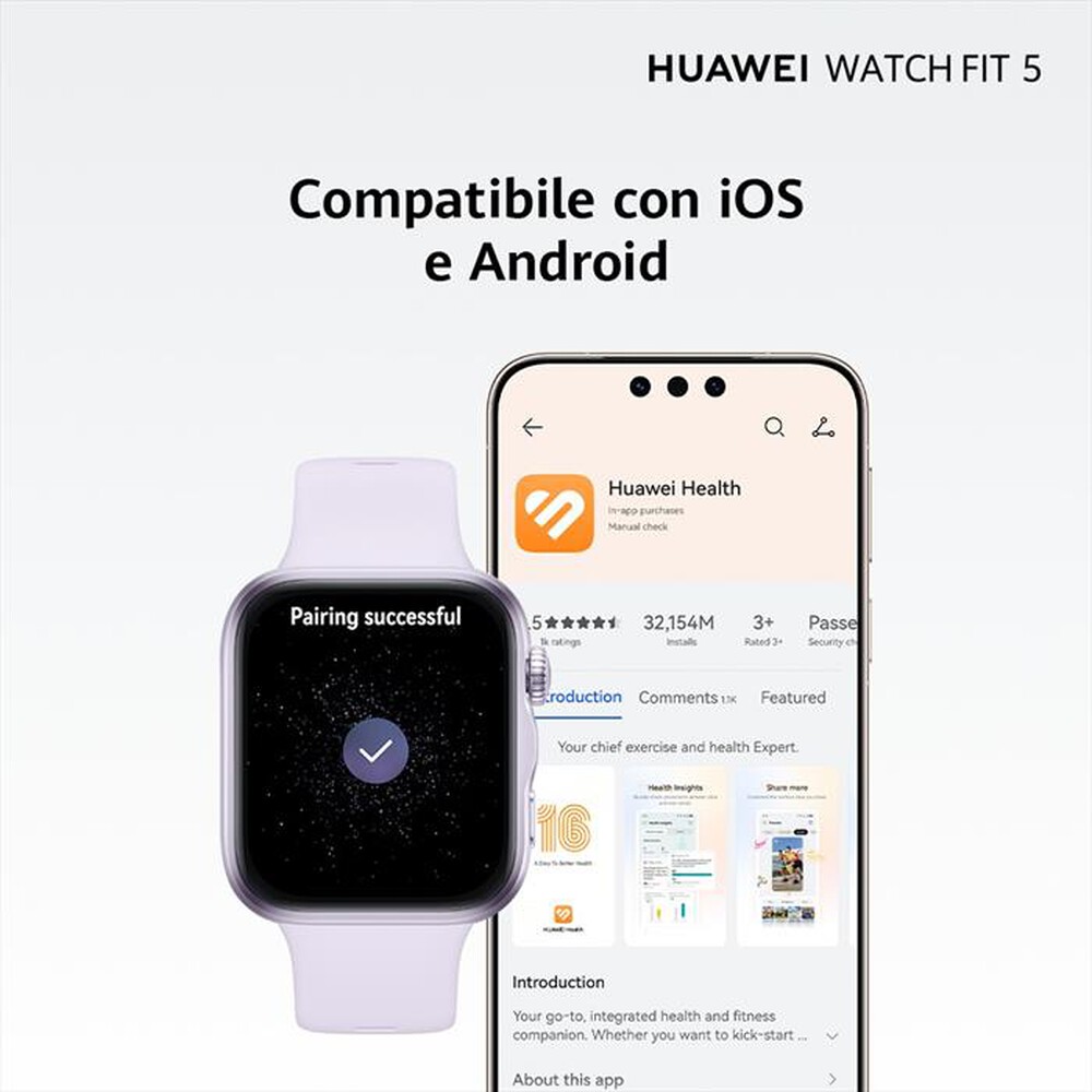 Immagine del prodotto HUAWEI - Fitness tracker WATCH FIT 5-BLACK