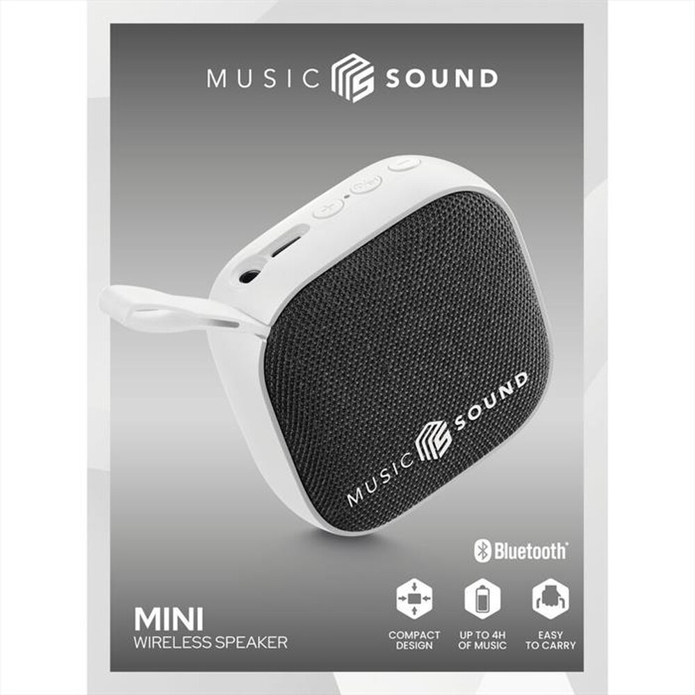 Immagine del prodotto MUSIC SOUND - WIRELESS SPEAKER MINI-Bianco