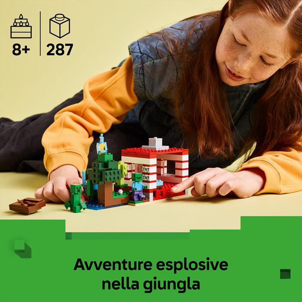"LEGO - MINECRAFT Casa nella giungla esplosiva - 21275"