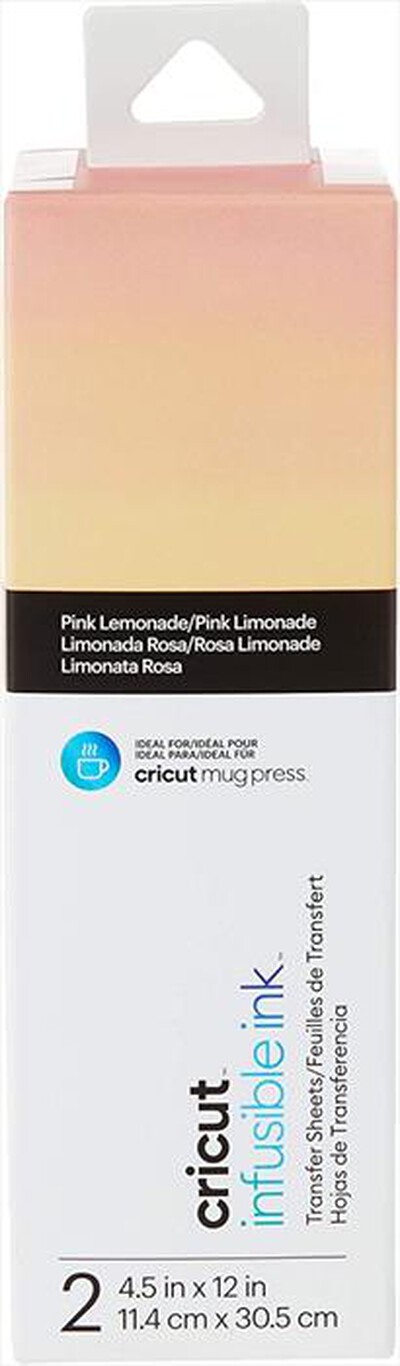 CRICUT - INFUSIBLE INK 2 FOGLI-Pink Lemonade