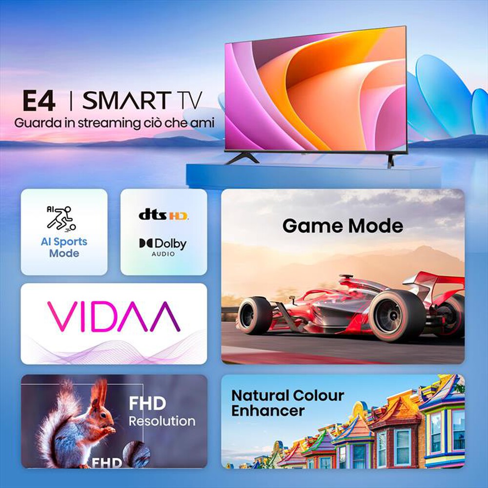 Immagine del prodotto HISENSE - Smart TV LED HD READY 32" 32E43NT-NERO