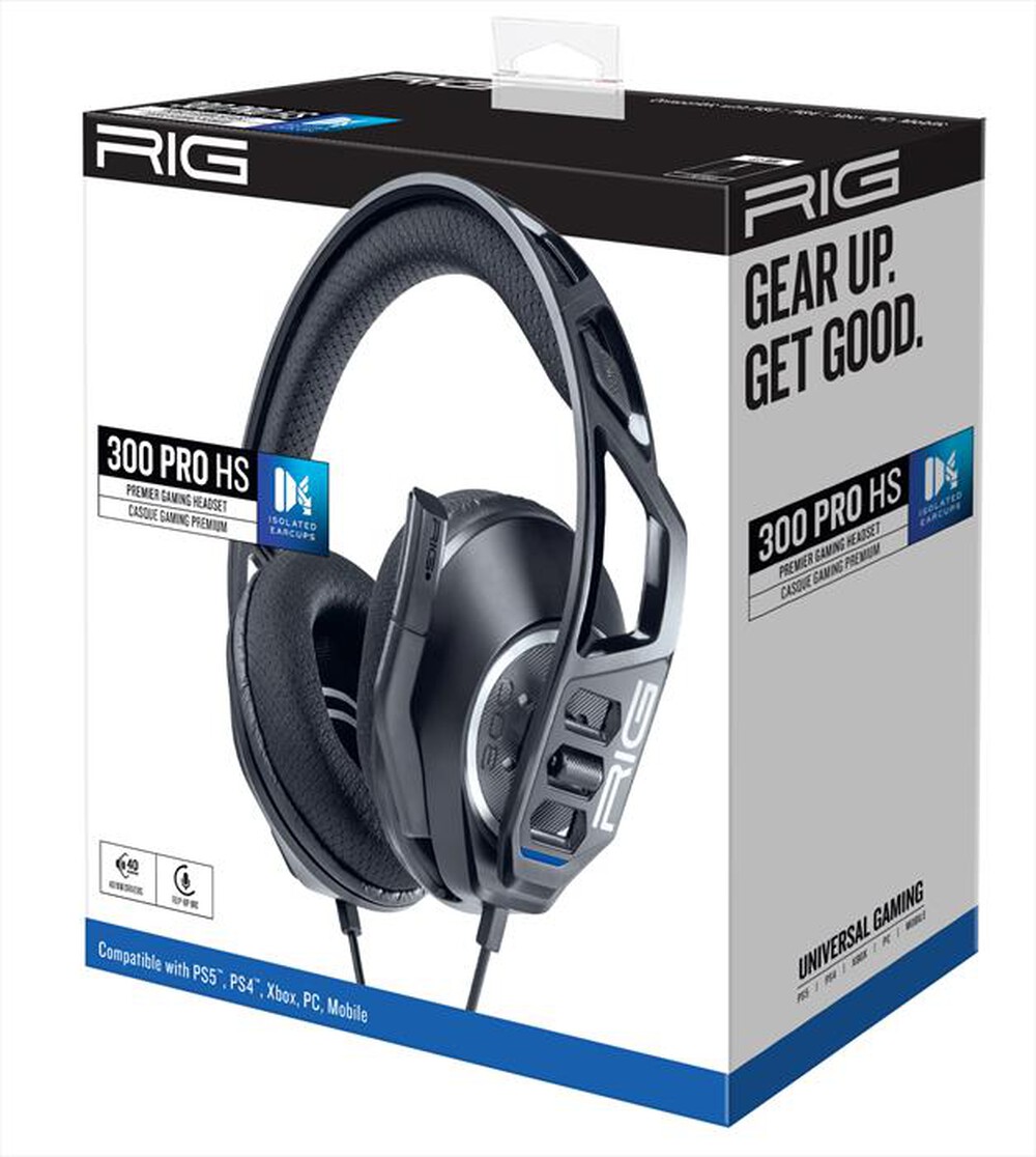 Immagine del prodotto NACON - CUFFIE GAMING RIG 300 PRO HS PS4/PS5-NERO