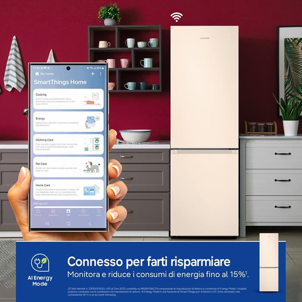 Immagine del prodotto SAMSUNG - Frigorifero combinato RB38C603DEL/EF ClasseD 390lt-SABBIA