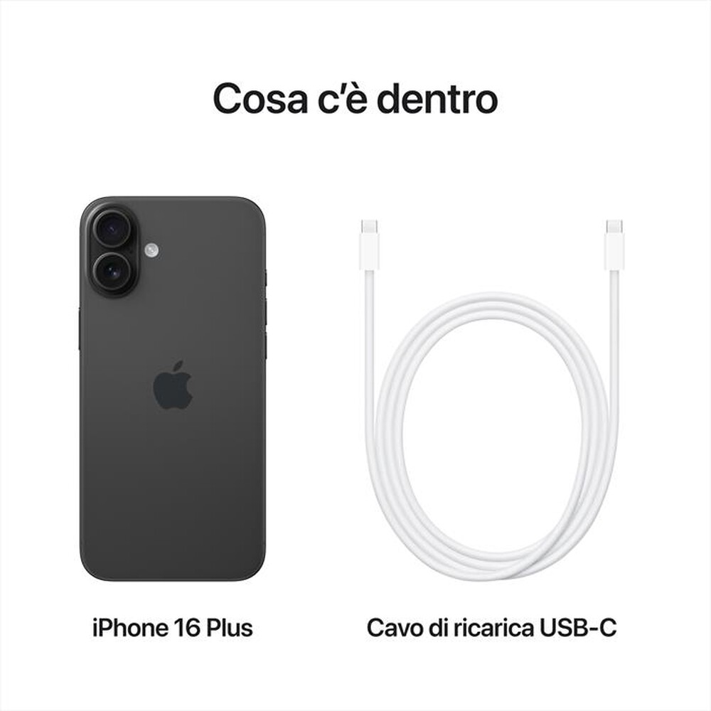 "WIND - 3 - APPLE iPhone 16 Plus 128GB-Nero"