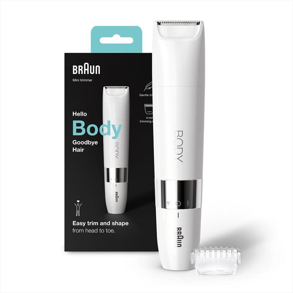 "BRAUN - Mini rifinitore corpo BS1000-Bianco"