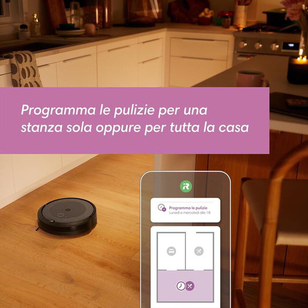 "iROBOT - Aspirapolvere robot ROOMBA I5158-Grigio"