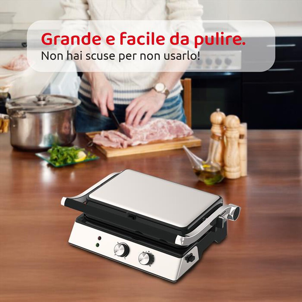 Immagine del prodotto MELCHIONI FAMILY - Bistecchiera BURGERONE 34-Silver / Acciaio