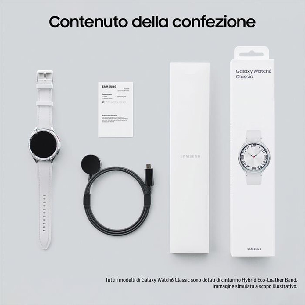 "SAMSUNG - Galaxy Watch6 Classic 47mm-Silver"