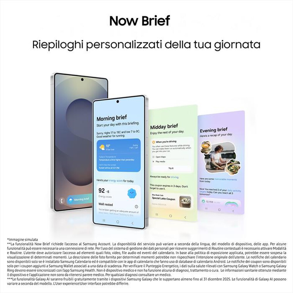 Immagine del prodotto SAMSUNG - Smartphone Galaxy S25 Ultra 256GB-Titanium White Silver