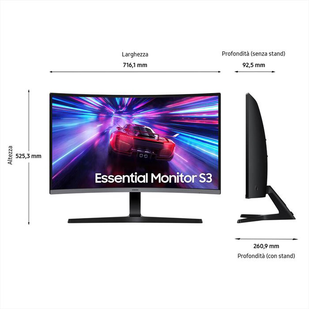 Immagine del prodotto SAMSUNG - Monitor curvo LCD FHD 32" SERIE S39GD