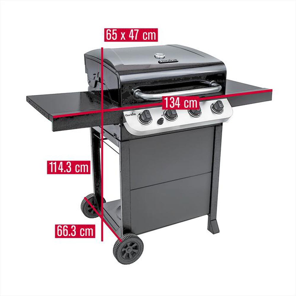 "CHAR-BROIL - BBQ CONVECTIVE 410B GAS 4 FUOCHI-Black"