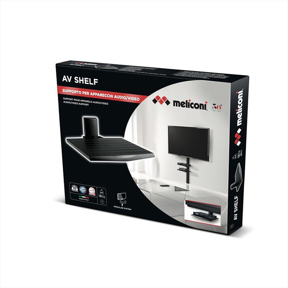 "MELICONI - Slimstyle AV Shelf-Nero"