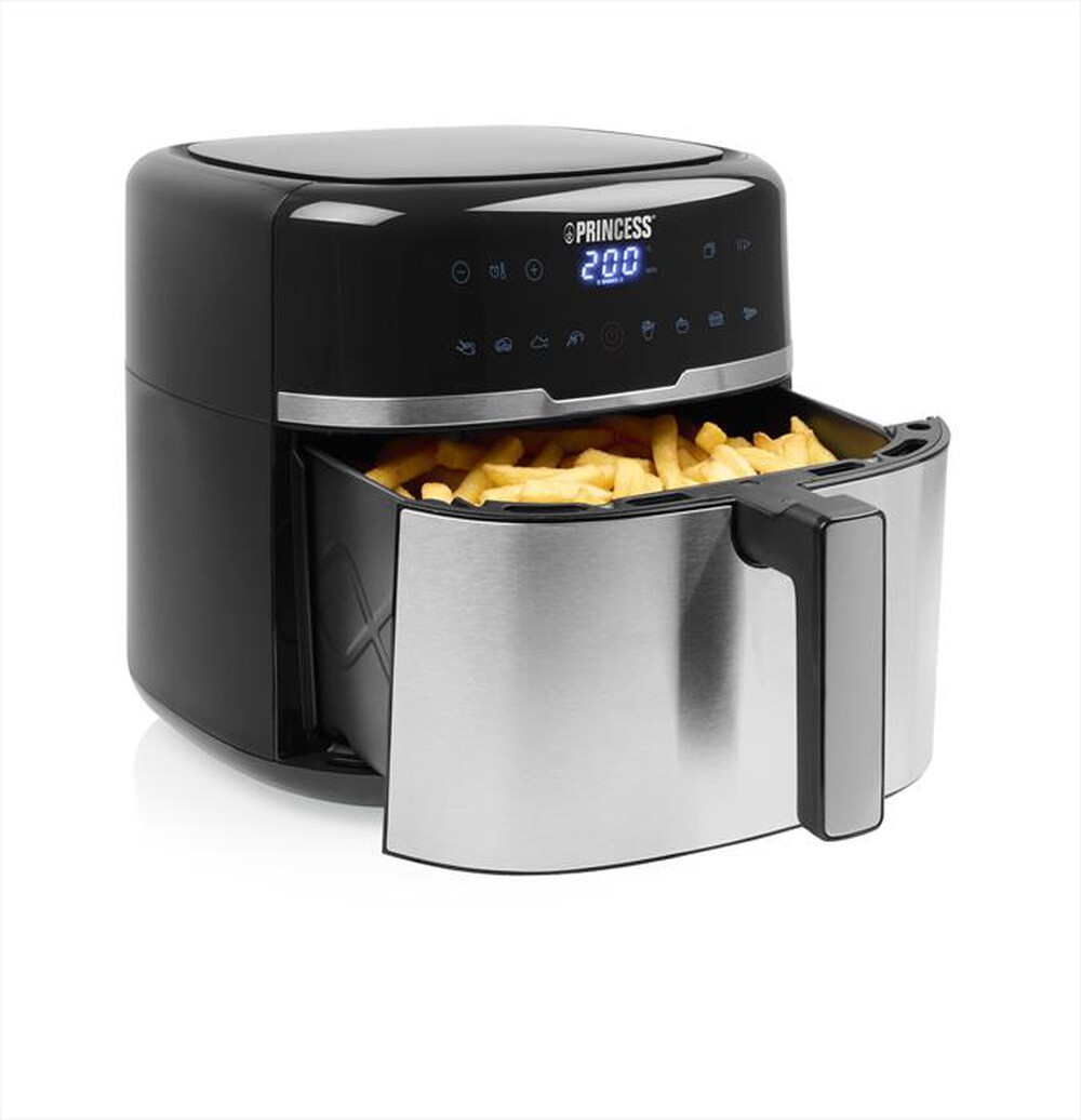 Immagine del prodotto PRINCESS - FRIGGITRICE AD ARIA DIGITALE 8 L-Nero / Plastica-Acciaio