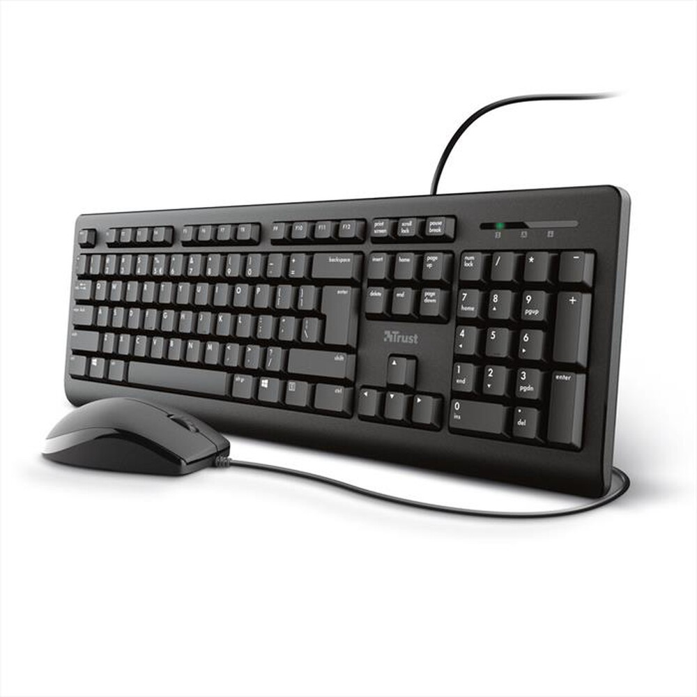 "TRUST - PRIMO KEYBOARD AND MOUSE SET IT-Black"