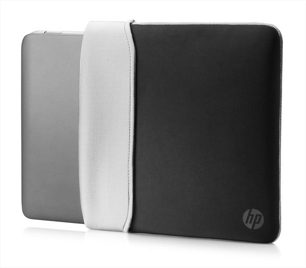 "HP - HP REVERSIBLE SLEEVE 14\"-Black/Silver"