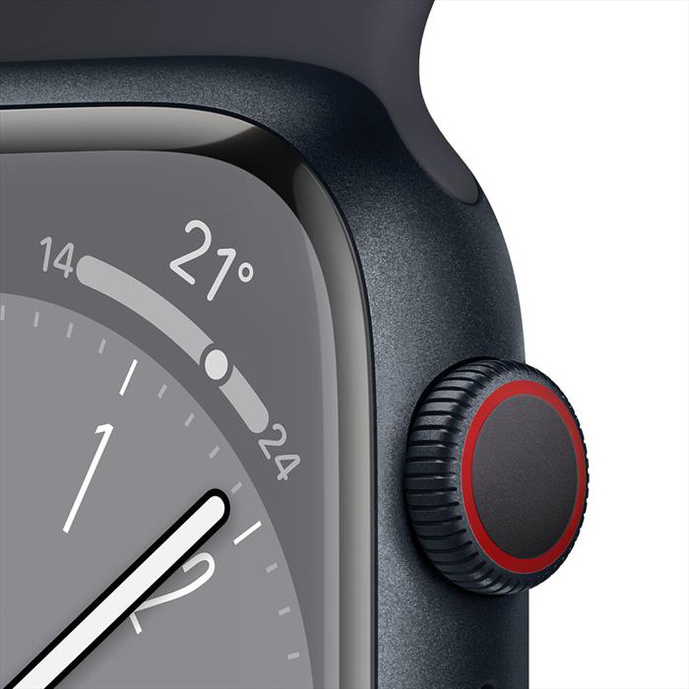 "APPLE - Watch Series 8 GPS + Cellular 45mm Alluminio-Mezzanotte"