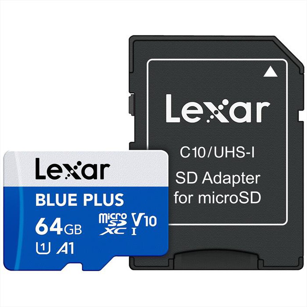 Immagine del prodotto LEXAR - 64GB MICROSDXC PLUS-Blue/White