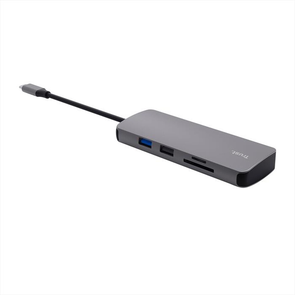 Immagine del prodotto TRUST - DALYX 8-IN-1 MULTIPORT ADAPTER-Grey