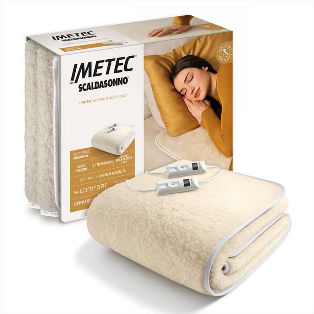 Immagine del prodotto IMETEC - COMFORT 2T 50% LANA E MERINO 150X160-bianco