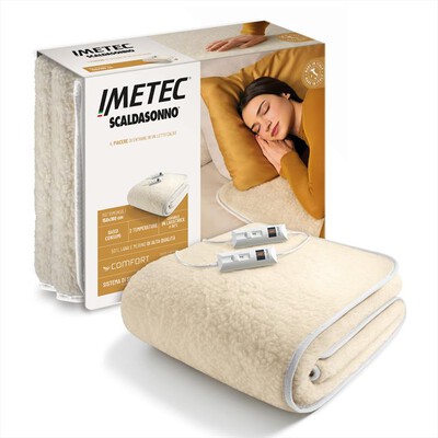 IMETEC - COMFORT 2T 50% LANA E MERINO 150X160-bianco