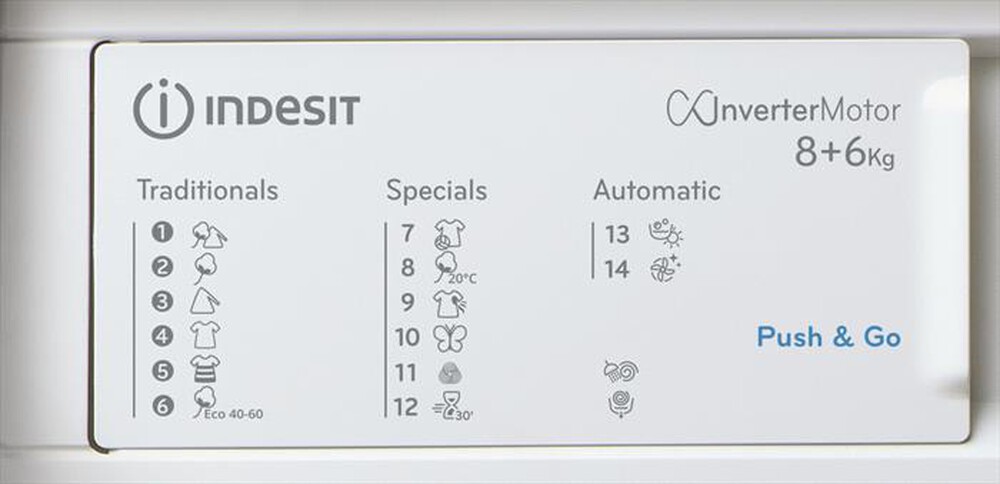 Immagine del prodotto INDESIT - Lavasciuga incasso BI WDIL 861485 EU 8/6Kg-Bianco