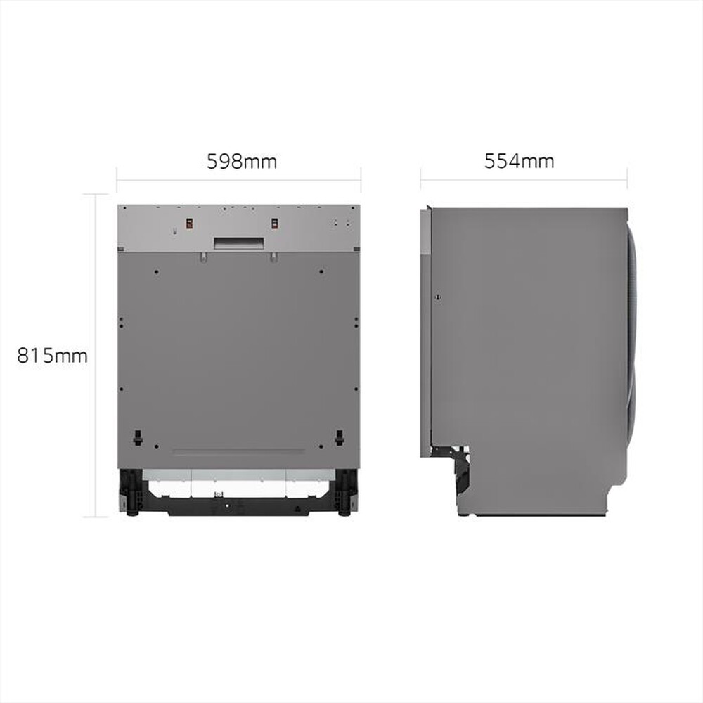 "LG - Lavastoviglie QUADWASH DB475TXS Classe A 14coperti-Acciaio"