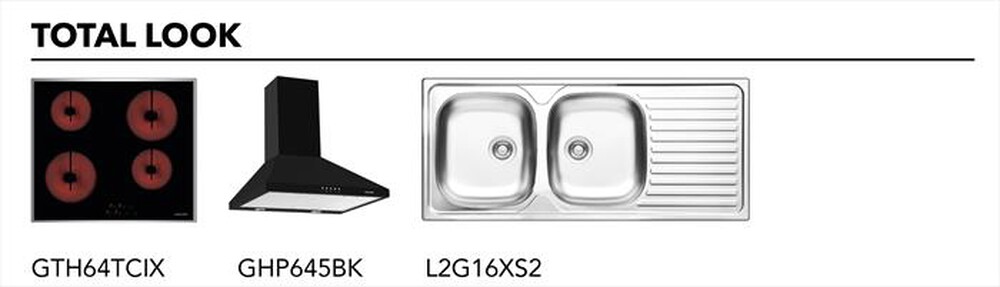 "GLEM GAS - Forno incasso elettrico GFM52BK-S3 Classe A-NERO OPACO"