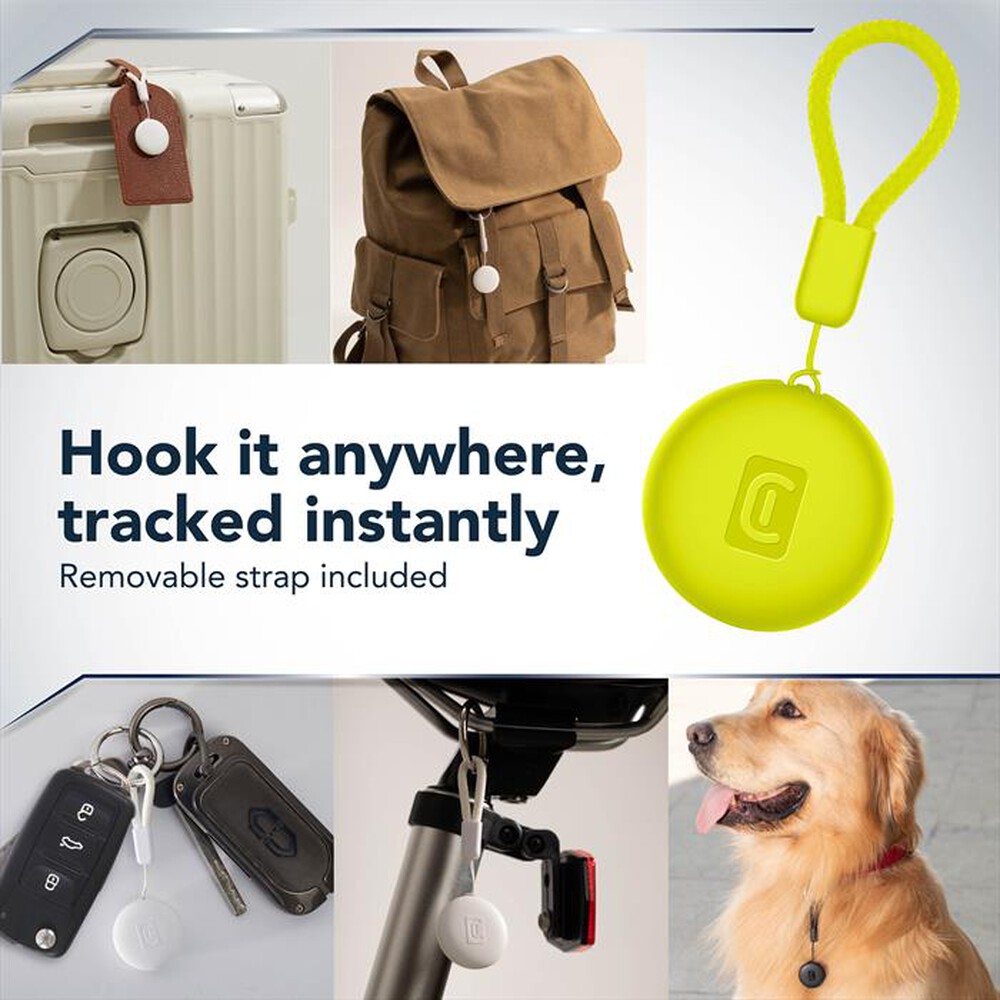 Immagine del prodotto CELLULARLINE - Trova oggetti Tracy Tag BTTRACYTAGL-Lime