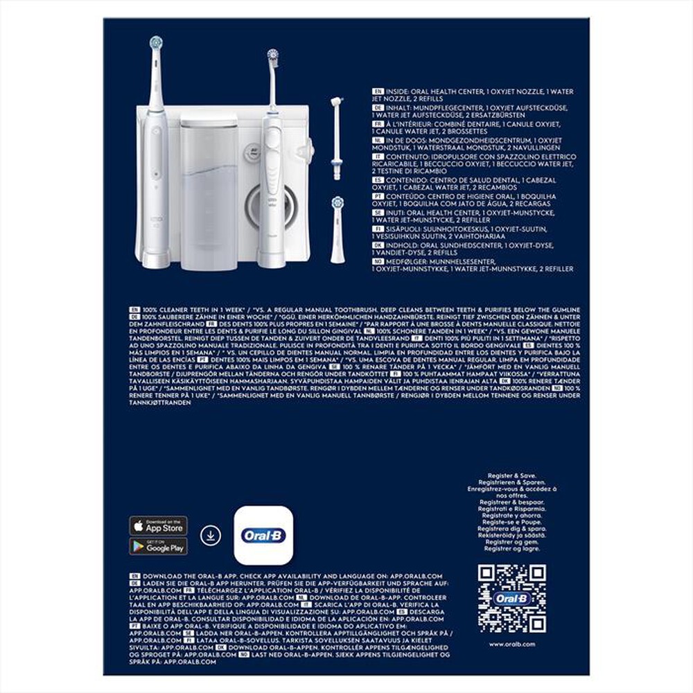 "ORAL-B - Spazzolino + idropulsore HEALTH CENTER-Bianco"