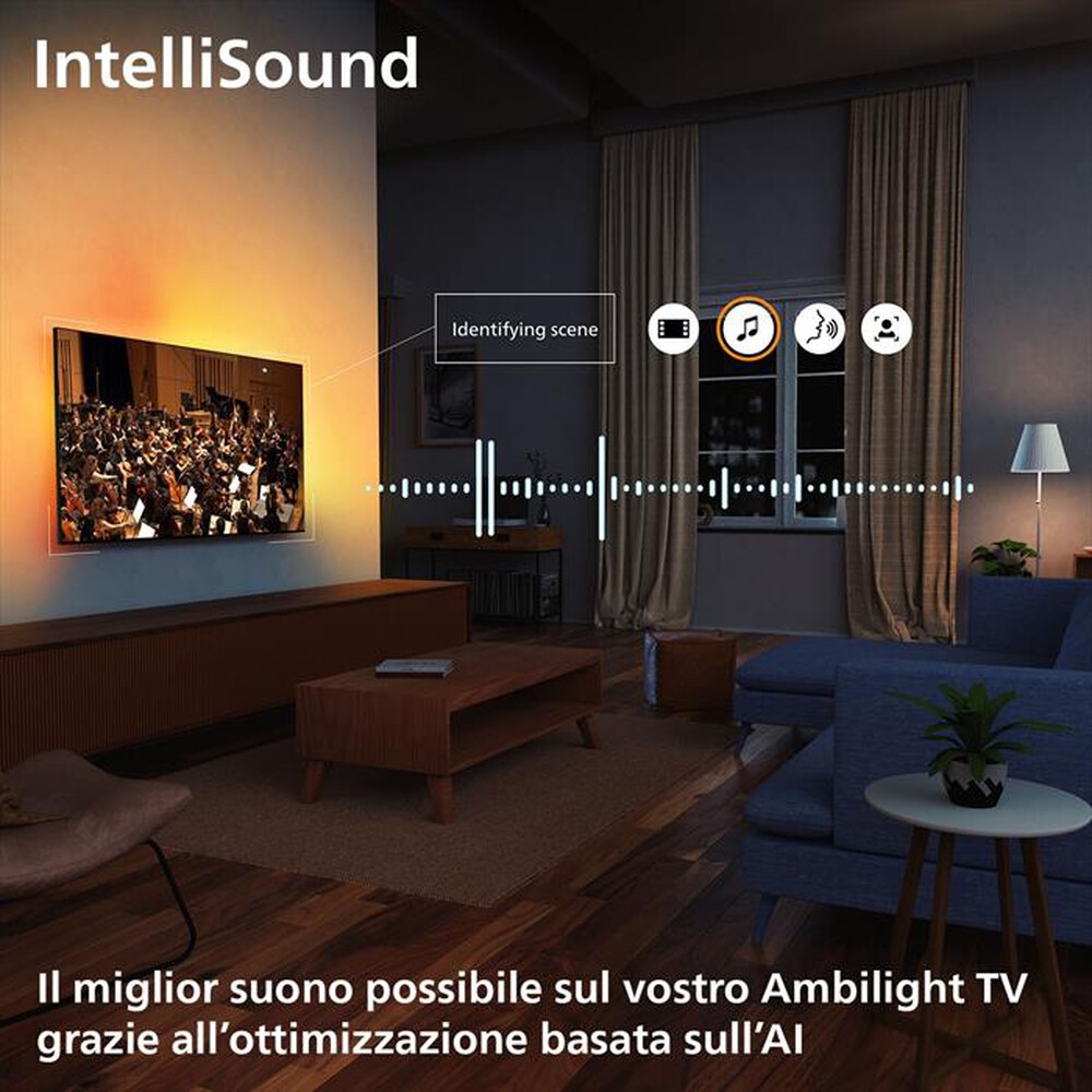 Immagine del prodotto PHILIPS - Smart TV 55" 4K QLED Ambilight 55PUS8450/12-BLACK