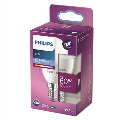 PHILIPS - LED SFERA 60W E14 6500K NON DIM-White