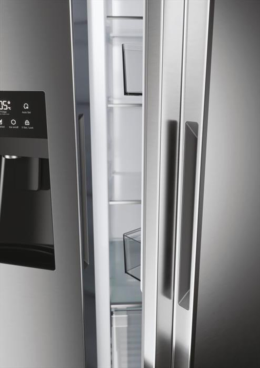 Immagine del prodotto HAIER - Frigorifero side by side HSR5918DIMP Classe D 511l-Platino, Stainless steel