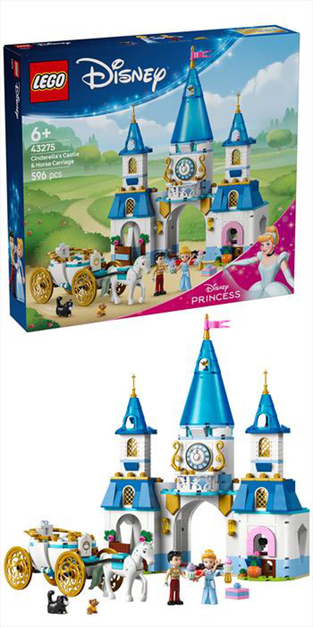 Immagine del prodotto LEGO - DISNEY Castello e carrozza di Cenerentola 43275