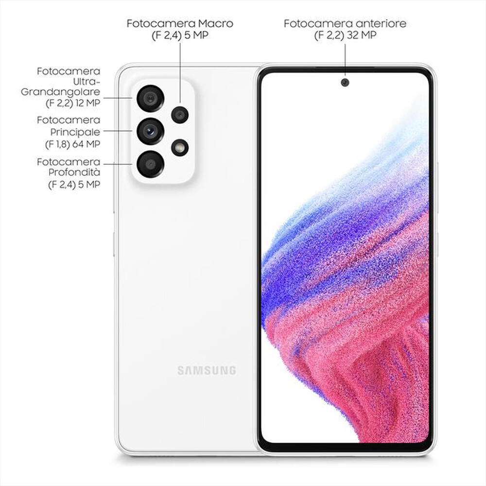 "SAMSUNG - GALAXY A53 5G 128GB-Awesome White"