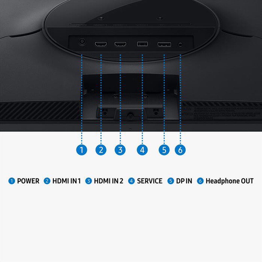 Immagine del prodotto SAMSUNG - MONITOR GAMING ODYSSEY G5 27" - G53F-Black