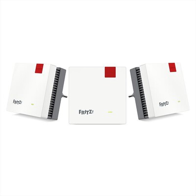FRITZ! - Wi-Fi veloce MESH WI-FI SET 1700 3PACK-bianco/rosso
