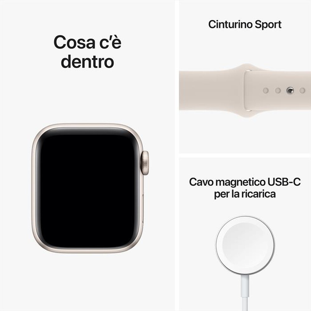 "APPLE - Watch SE GPS 40mm Regular-Galassia"